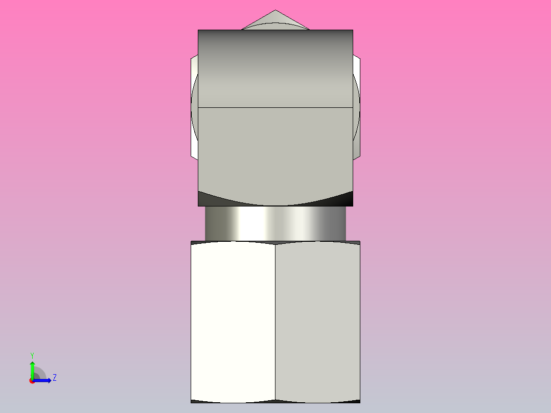 EO管接头弯头W06LLCF.igs左视图