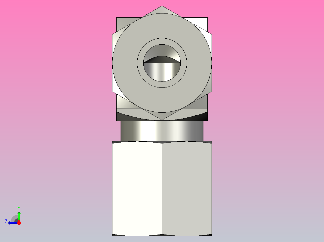 EO管接头弯头W06LLCF.igs右视图