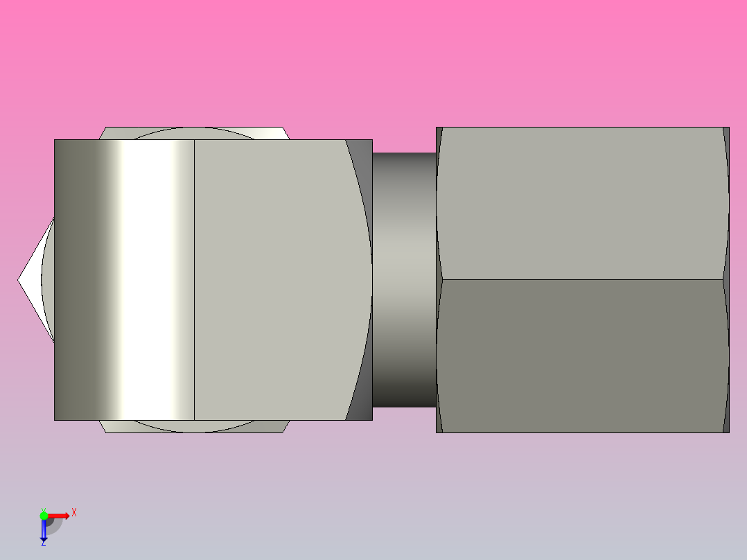 EO管接头弯头W06LLCF.igs俯视图