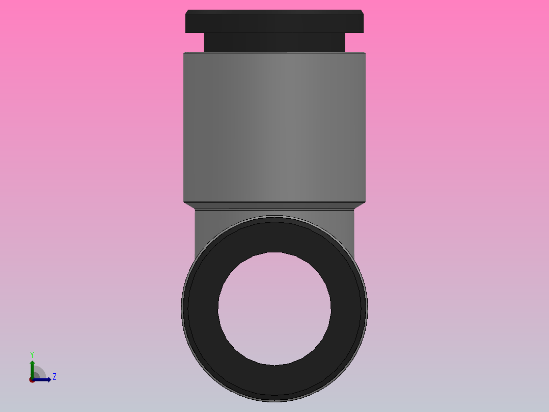 IPEP 正三通气动管接头_IPEP 12左视图