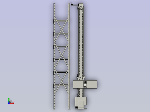巷道堆垛自动存取装置前视缩略图