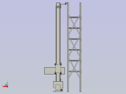 巷道堆垛自动存取装置后视缩略图