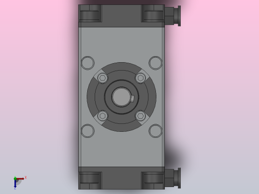 旋转气缸HCRA1系列[HCRA1BS63-90]俯视缩略图