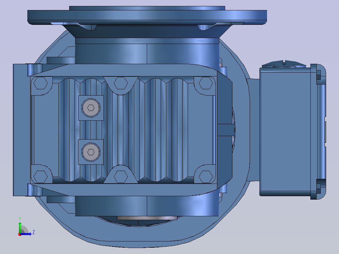 移动式螺旋输送机左视图