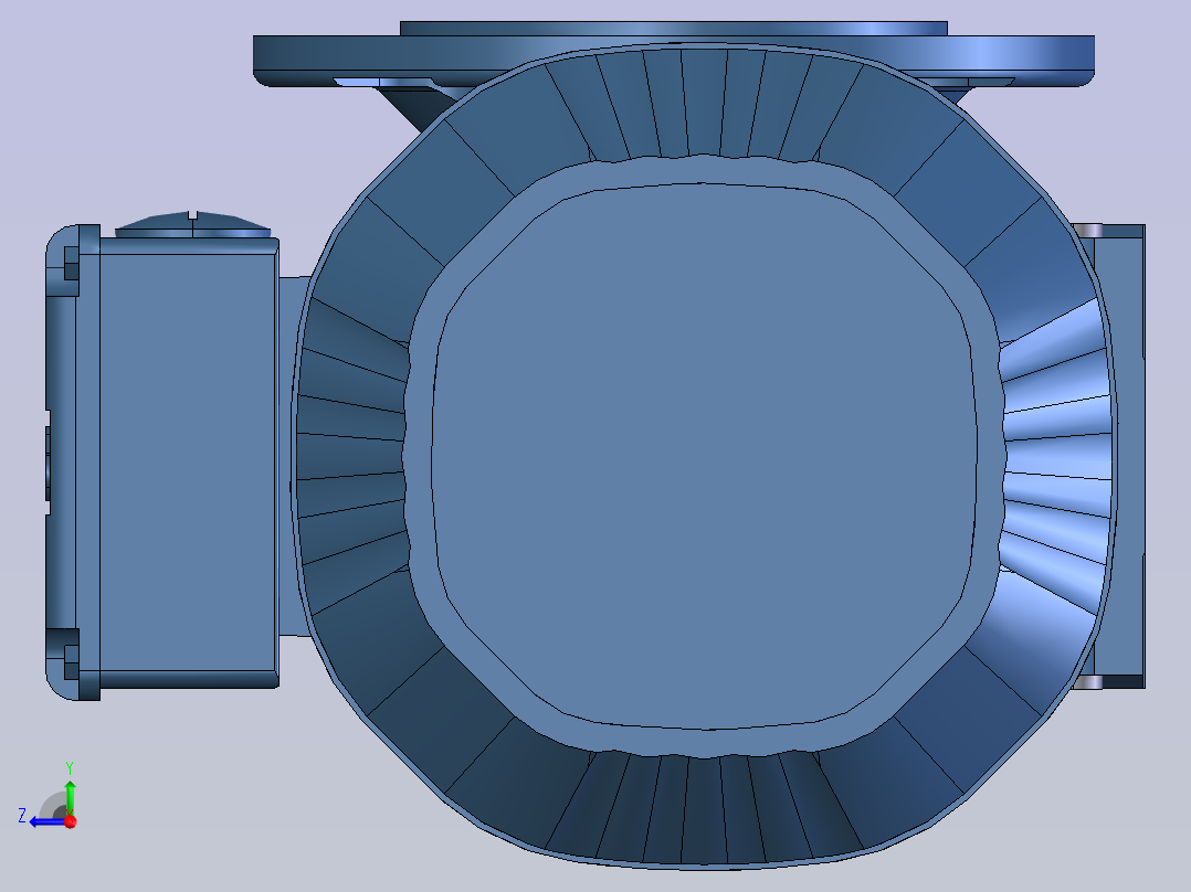 移动式螺旋输送机右视图