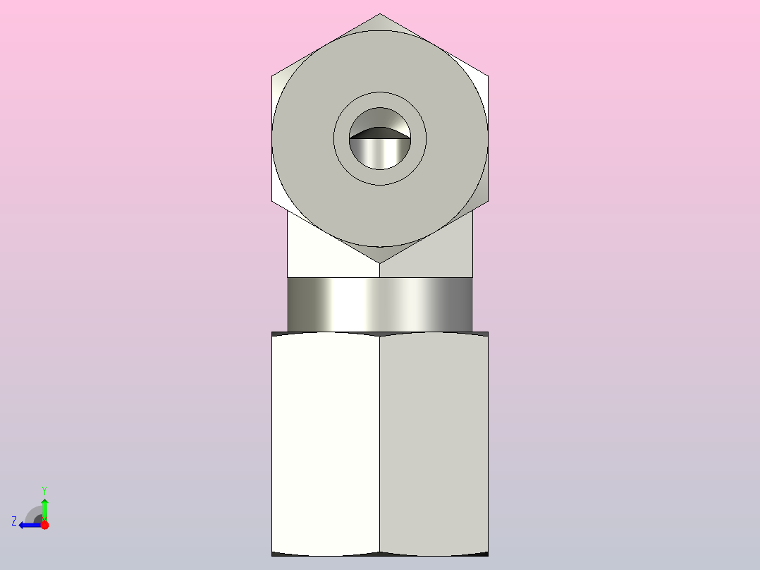 EO管接头弯头W06ZL71.igs右视图