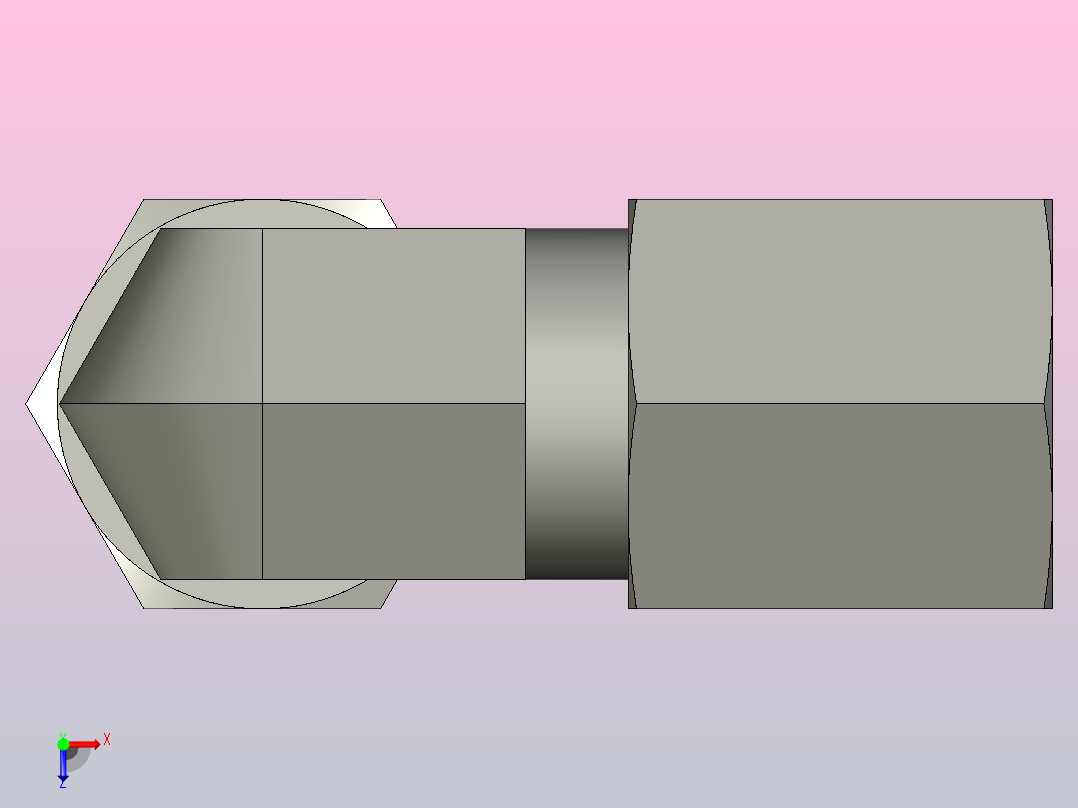 EO管接头弯头W06ZL71.igs俯视图