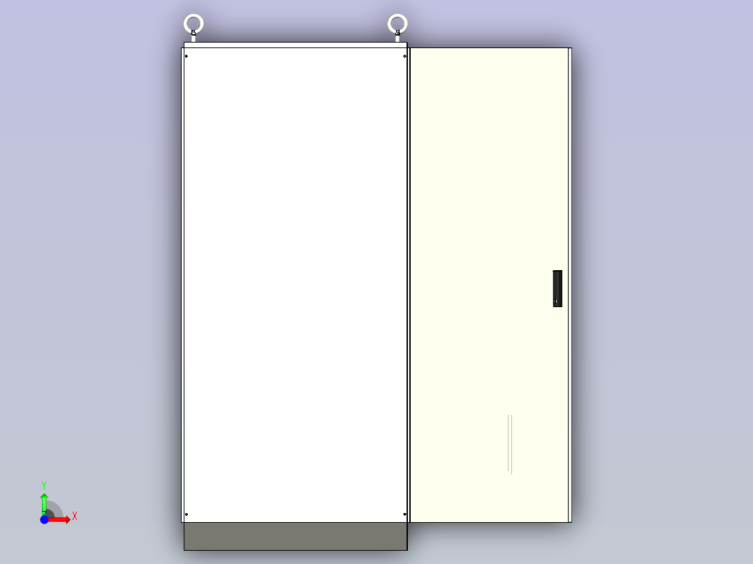 仿威图双电源控制柜前视图