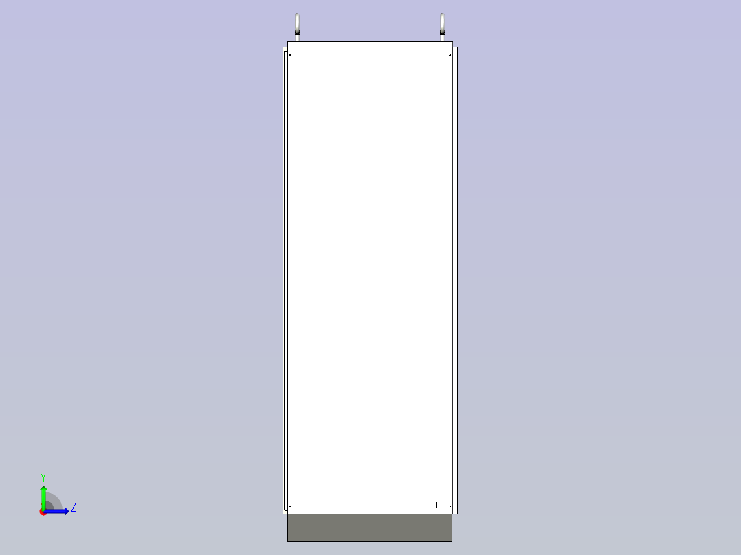 仿威图双电源控制柜左视图