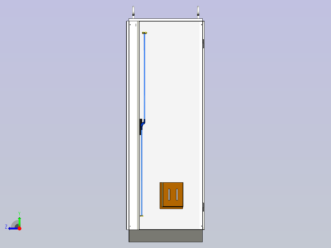 仿威图双电源控制柜右视图