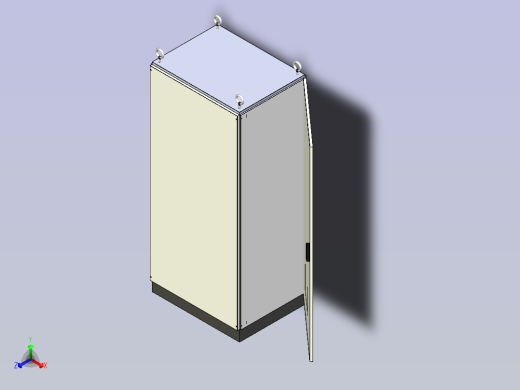 仿威图双电源控制柜正等轴测缩略图