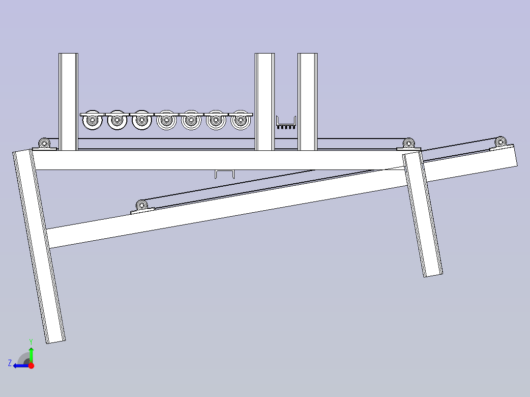 糖果输送线右视图
