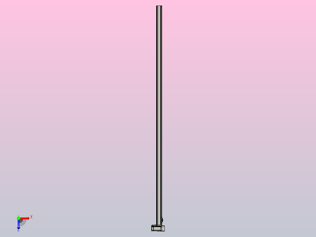 皮带直线轴半封闭可选导轨TPA-HNB-65S-90-L2450-RU-C-P10-N3俯视图
