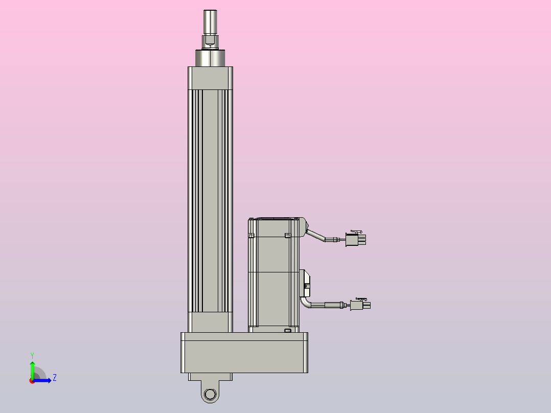 轻载电动缸TPA-ESR40-1210C-L150-MR-CB-W-P40-C3左视图