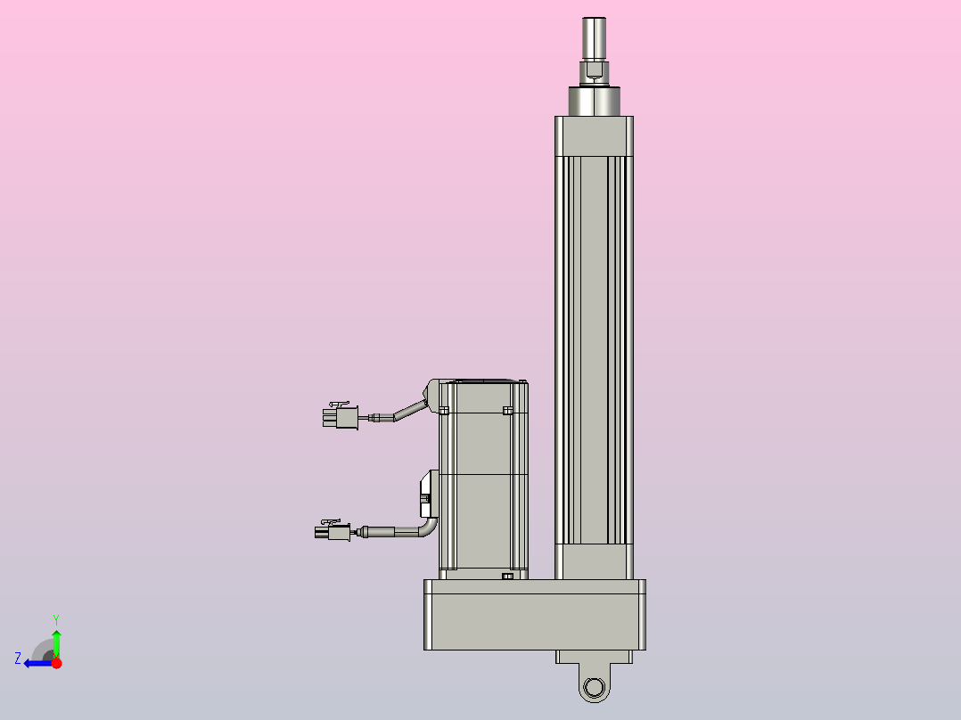 轻载电动缸TPA-ESR40-1210C-L150-MR-CB-W-P40-C3右视图