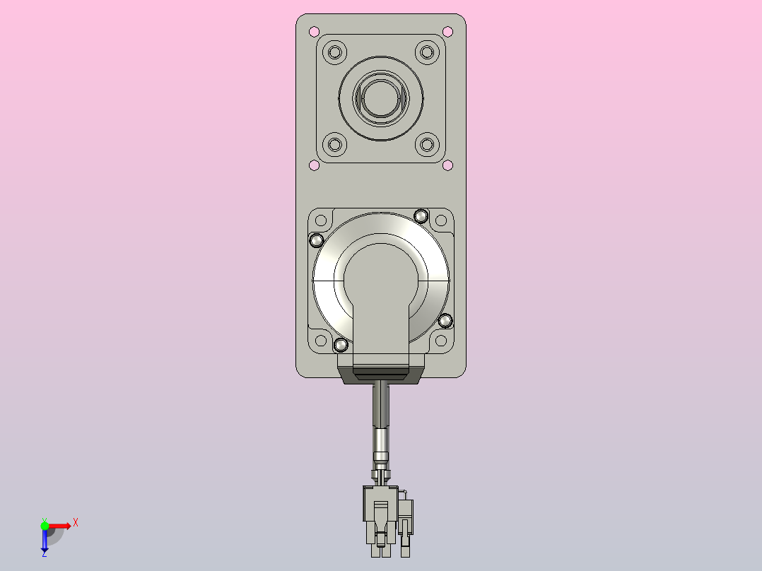 轻载电动缸TPA-ESR40-1210C-L150-MR-CB-W-P40-C3俯视图