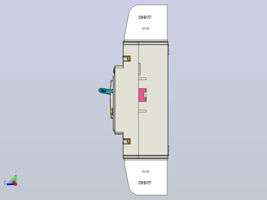 NXMLE-160S 2P剩余电流动作断路器三维模型202209右视缩略图