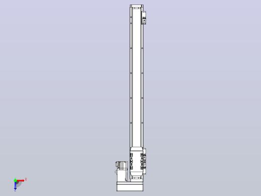滚珠丝杠直线轴内置导轨TPA-GCR-50-1210C-L550-MR-M10-N3俯视缩略图