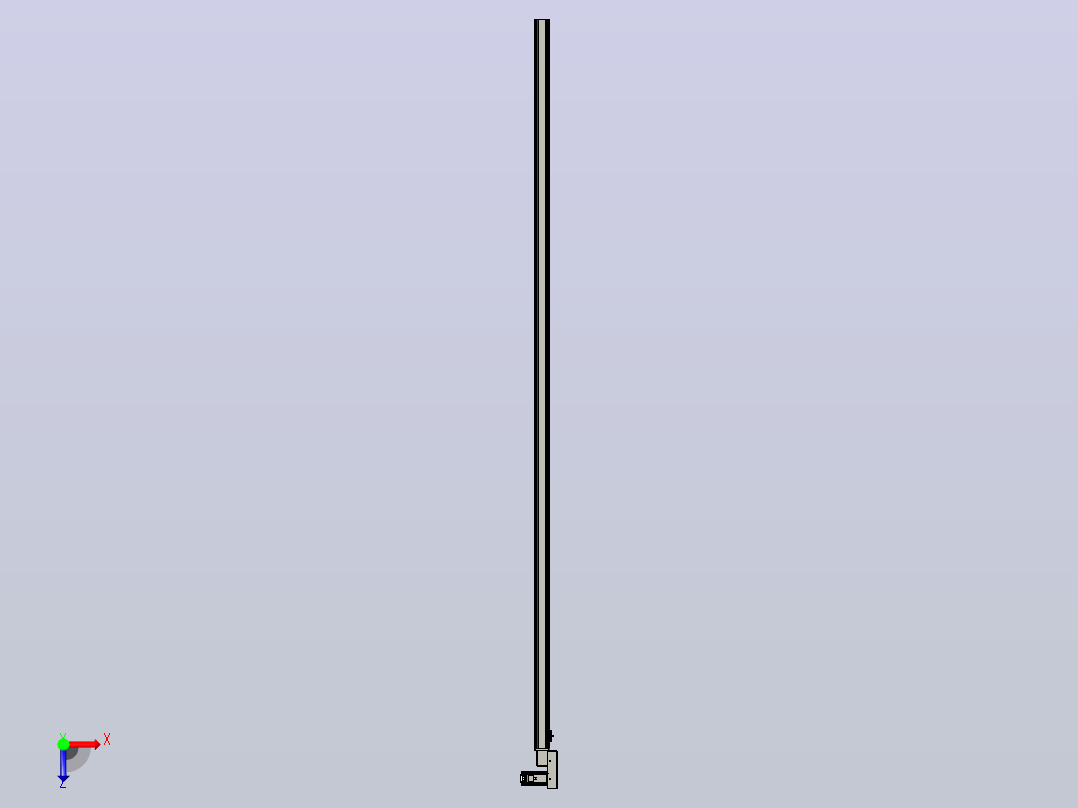 皮带直线轴半封闭可选导轨TPA-HNB-65S-90-L3050-MR-Y-P10-N3俯视图