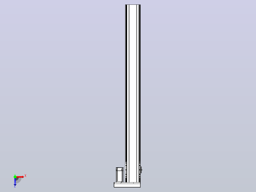 日规模组半封闭丝杆TPA-HNR-120D-1610C-L1200-ML-C-P40-N3俯视图