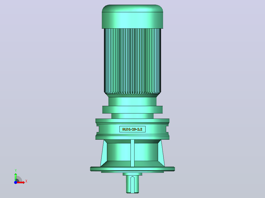 ET-S80-WG3减速机(BLD1)前视图