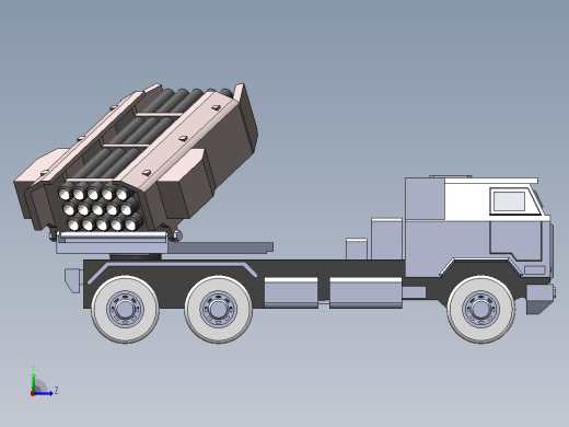 MLRS 模型左视缩略图