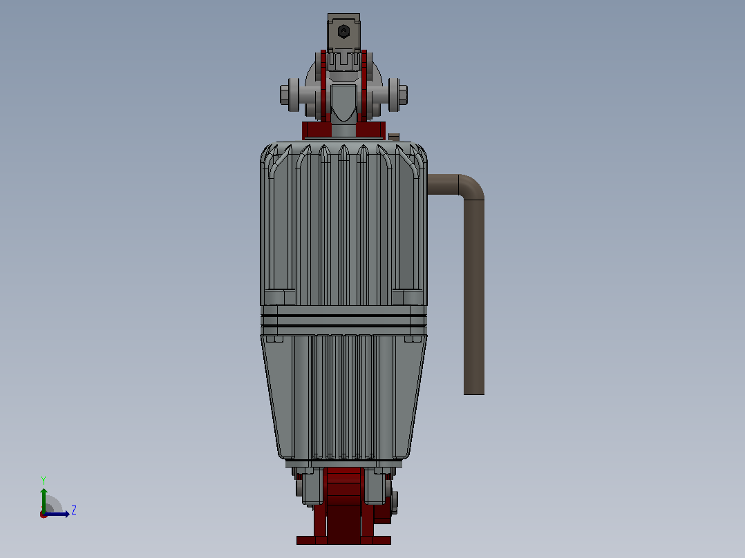 YW、YWB系列电力液压鼓式制动器YW200-300-ⅡA-HR-WC.RL.WC左视图