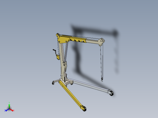 1000公斤车间起重机主视缩略图