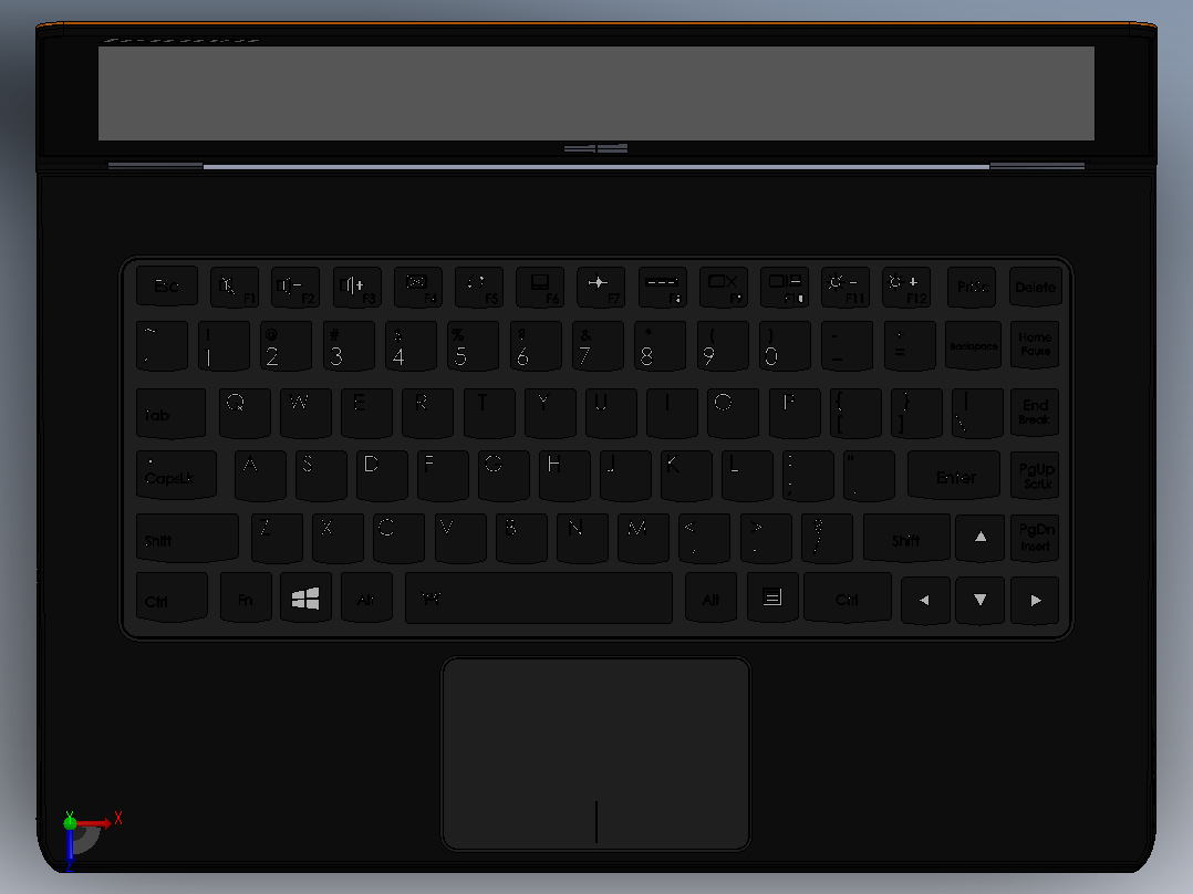 联想yoga 2 pro俯视图