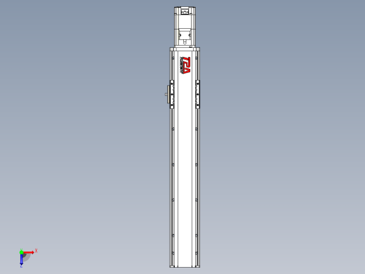 日规模组半封闭丝杆TPA-HNR-85D-1610C-L400-M-C-P20-N3俯视缩略图