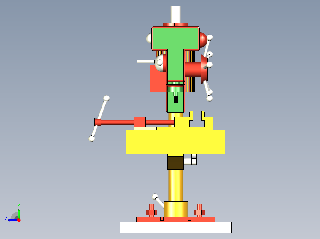 台钻【彩红网3D模型-caired.com】右视图