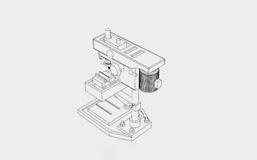 台钻【彩红网3D模型-caired.com】缩略图