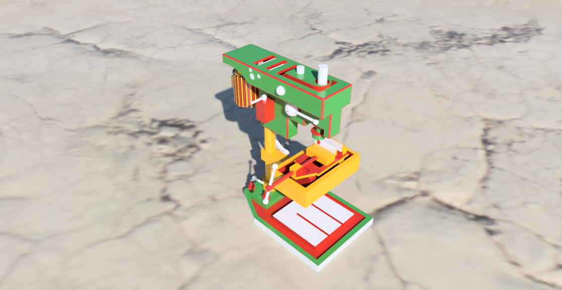 台钻【彩红网3D模型-caired.com】