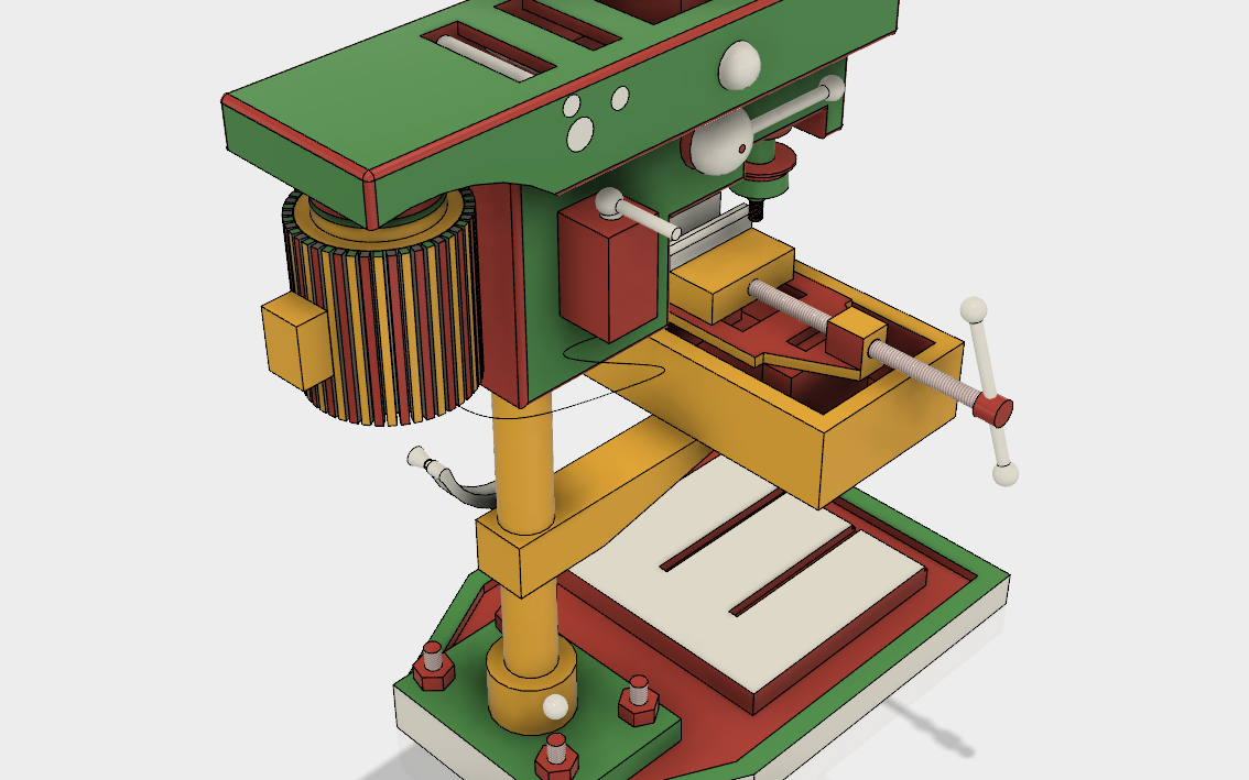 台钻【彩红网3D模型-caired.com】