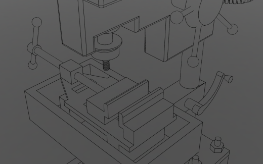 台钻【彩红网3D模型-caired.com】缩略图