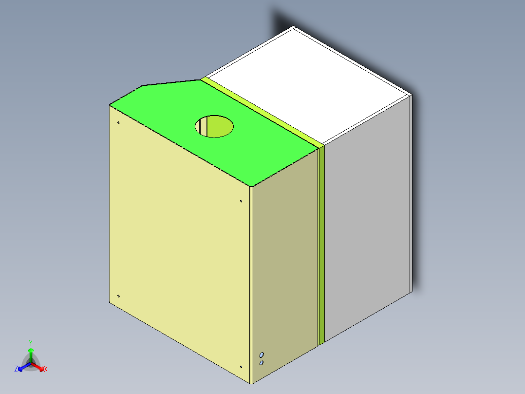 功能测试机设备3D模型正等轴测图