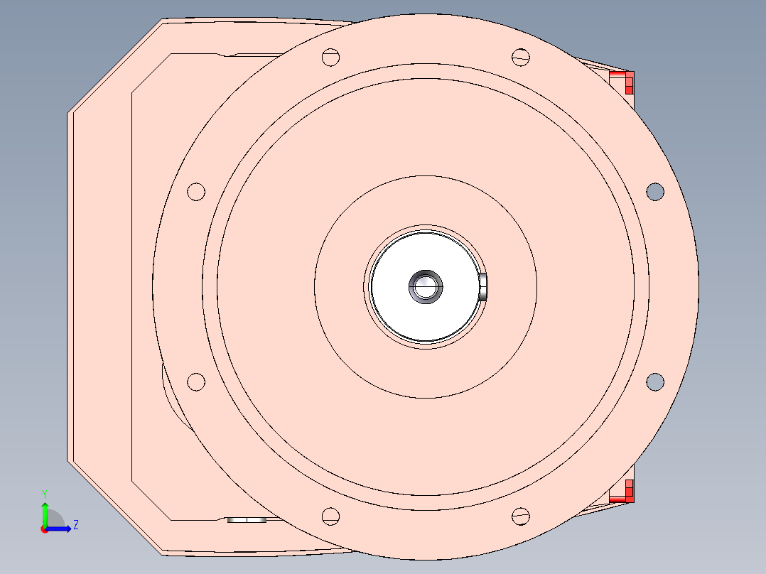 减速电机左视图