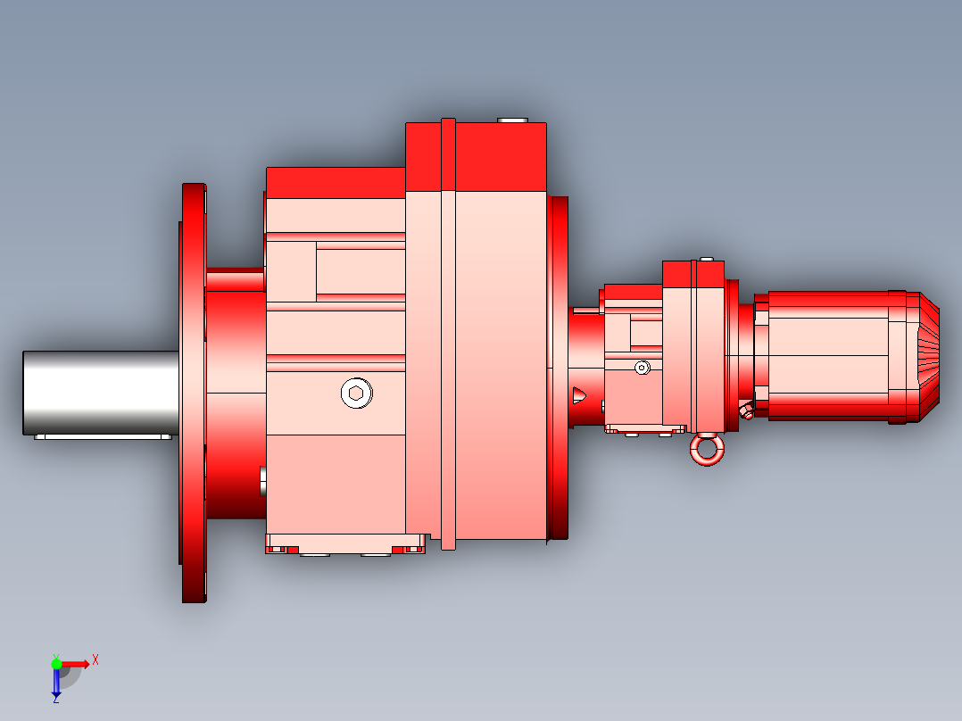 减速电机俯视图