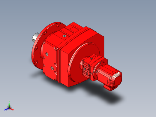 减速电机正等轴测缩略图