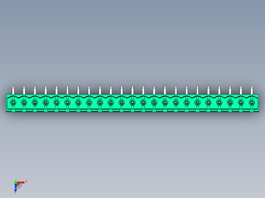DEGSON 2EDG 系列 5.08mm 可插拔接线端子组-2EDGRC-5.08-23P-14-00AH俯视缩略图