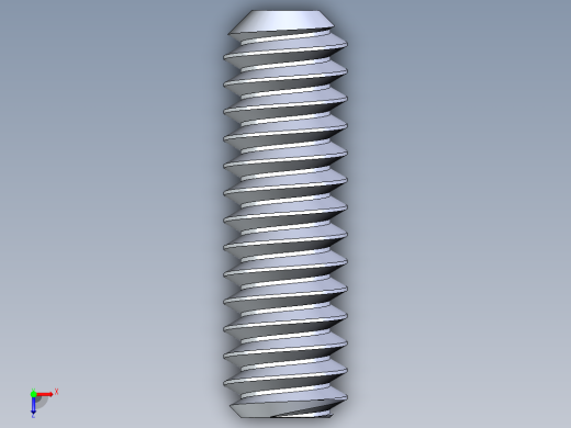 UNC 平头紧定螺钉-UNC SET SCREW 10-24 x0.625.STEP俯视缩略图
