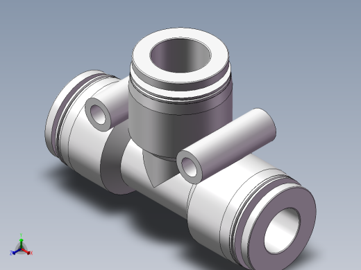 气动接头-T型三通APEW12-10（12变10）