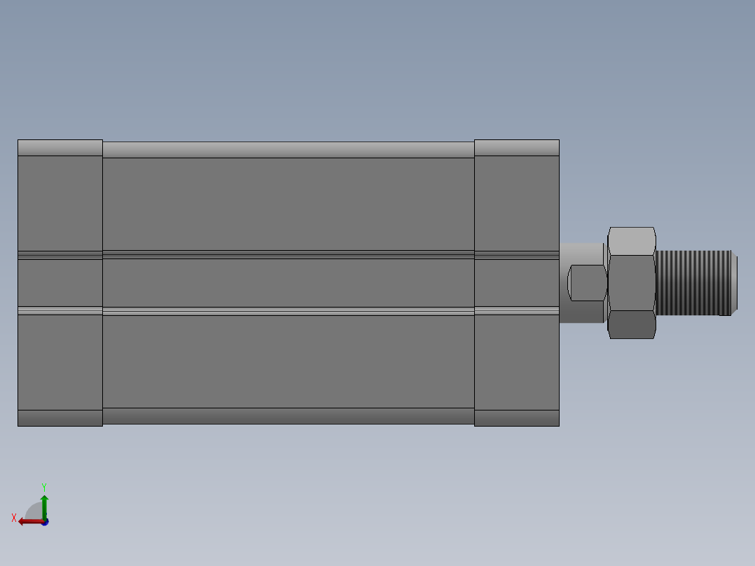 气缸ACE20X30SB后视图