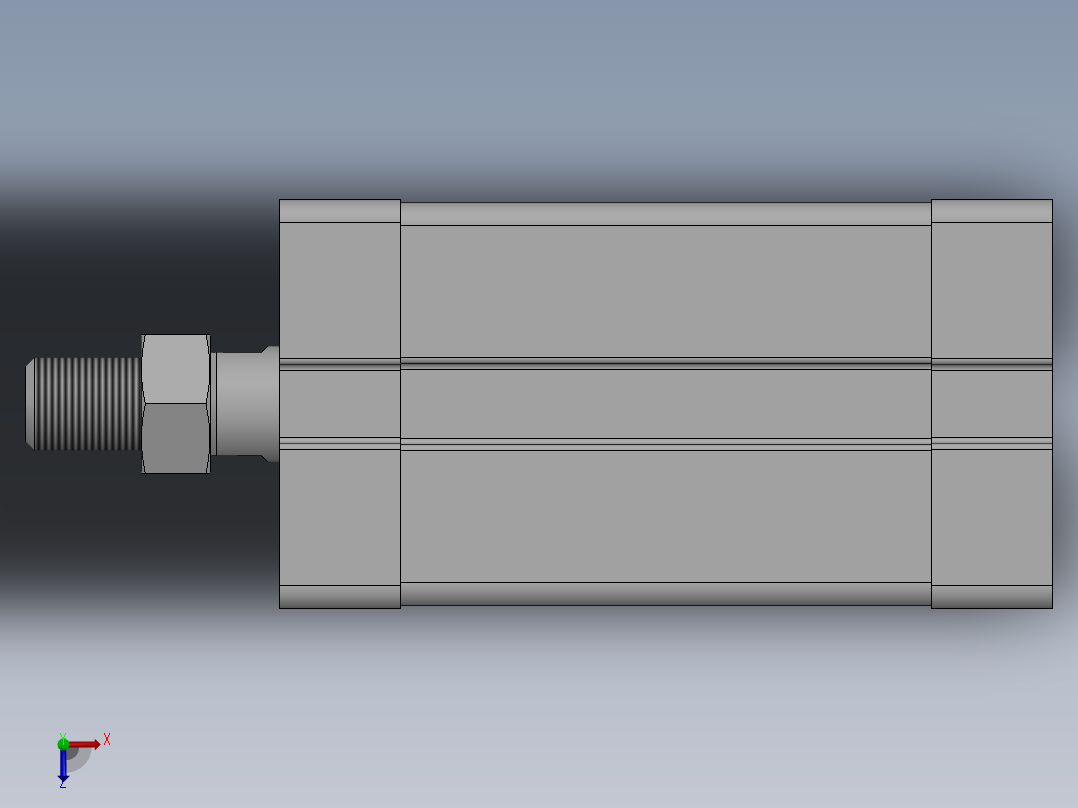 气缸ACE20X30SB俯视图