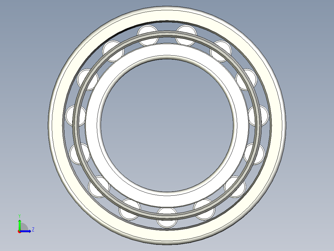 轴承-Bearing_20x36x6.stp左视图