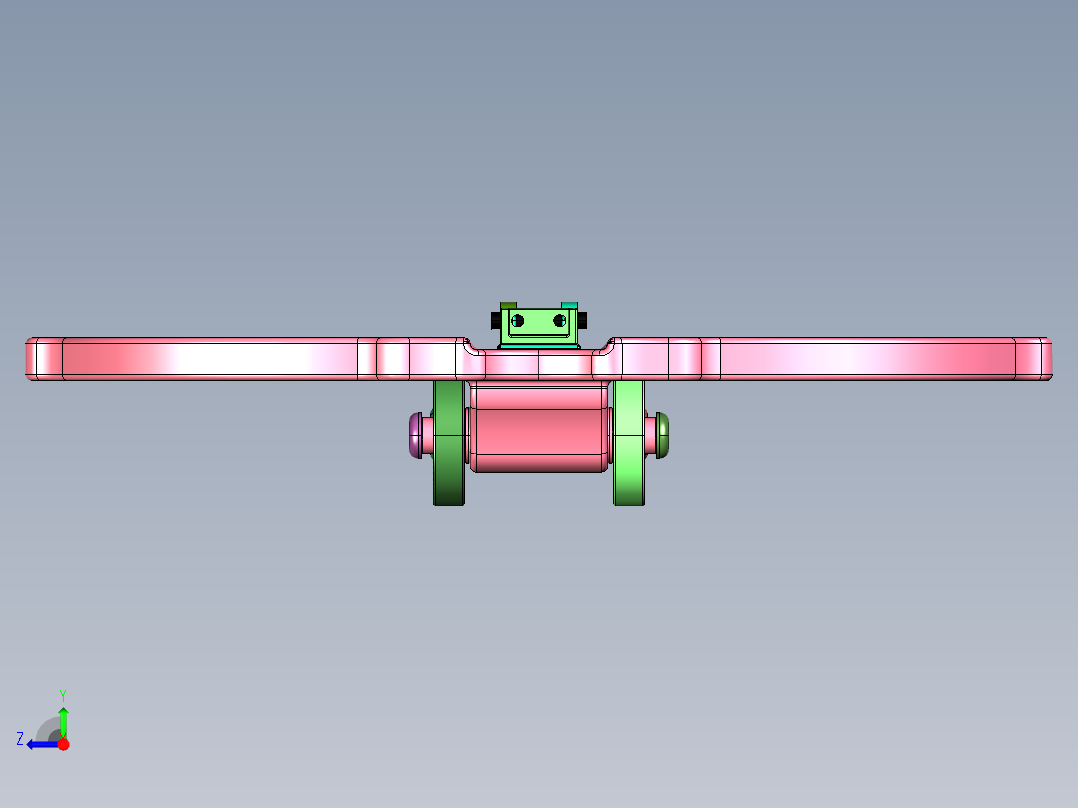 轮子移动巨弩达芬奇右视图