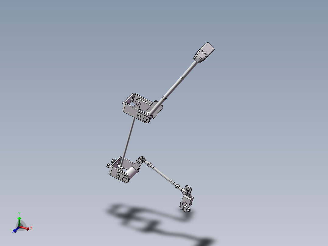 叉车之变速操作系统主视图