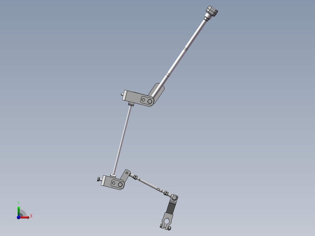 叉车之变速操作系统前视图