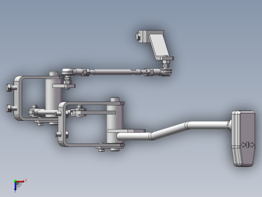 叉车之变速操作系统俯视缩略图