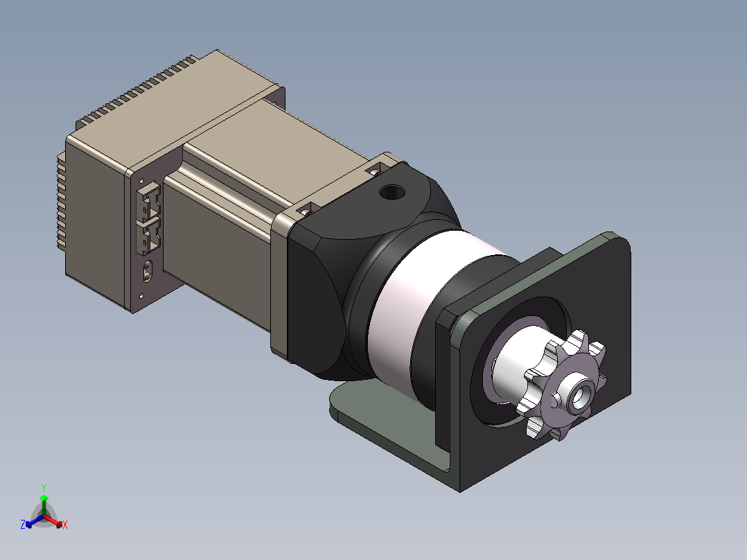 电机减速器SW三维==1096435==30正等轴测图
